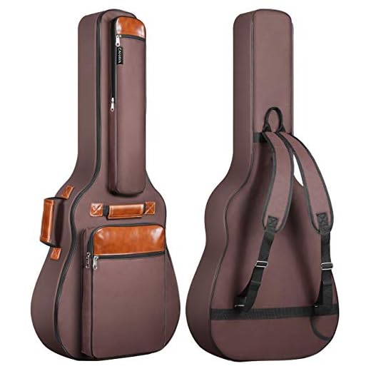 Funda de Guitarra Universal CAHAYA, Acolchada (8mm) para Guitarra Acústica y Clásica (Color Marrón)