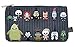 Loungefly x Nightmare Before Christmas Chibi Characters Zippered Pouch (Black, One Size)