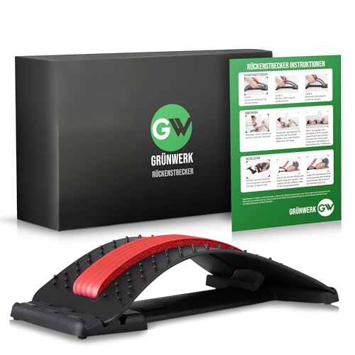 (inkl. Deutscher Anleitung & Trainingsplan) GW® Rückenstrecker 2.0 I...