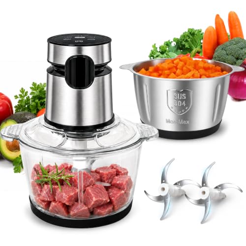 Touch-Control-Auto-Food-Processor-500W-Copper-Meat-Onion-Garlic-Nuts-Veg Touch Control Auto Food Processor 500W Copper Meat Onion Garlic Nuts Veg - Image 1