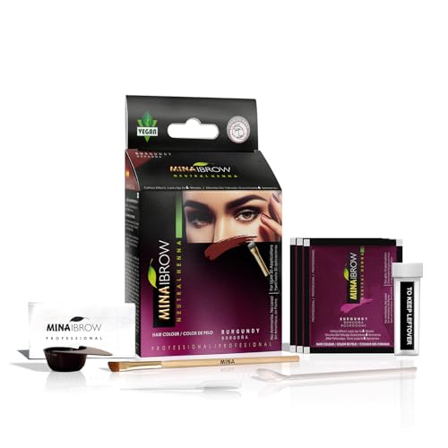 Kit Profesional de Henna para Cejas MINA iBrow Color Burdeos miniatura 1