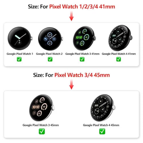 Correa metálica de acero inoxidable para Google Pixel Watch miniatura 6