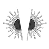 Earrings Women Stud Gift 925 Vintage Fan-Shaped Earrings For Women Party Accessories