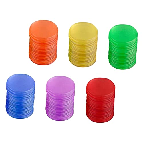 HANABASS 1 Pack Transparent Bingo Counting Chips of Game for Game Night Educational Activities Fun Easy to Use
