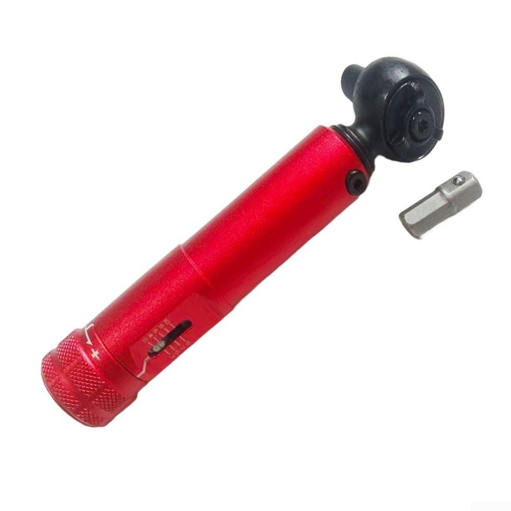 Chiave dinamometrica per bici, 2-10 Nm, regolabile, con clic da 0,25 pollici, strumento di azionamento (blu) | Costruzione in metallo, lunghezza 14 cm, adattatore da 1/4 di guida, per la manutenzione della bicicletta