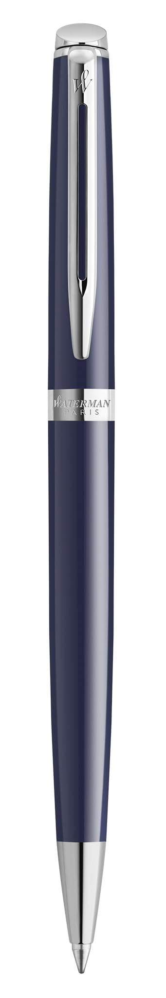 Waterman Hémisphère - Penna a sfera con incisione – Strumento da scrittura di lusso personalizzato – Elegante regalo per donne e uomini – Inchiostro blu (BLUE C.C.)