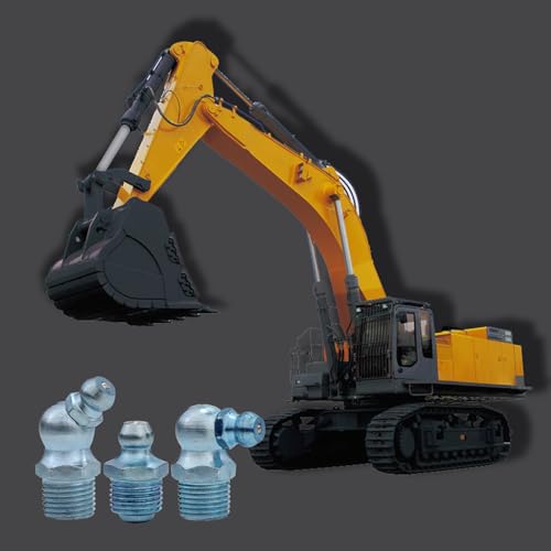 Image of Imperial 110PCS Grease Nipple Set SAE1 /4 inch And PTF 1 /8 inch Straight 45 90 Bent 110pcs Carbon Steel Blue Zinc Plated Hydraulic Grease Zerk Fitting Assortment for Lubrication