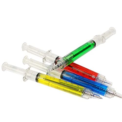 CHSYOO 18 seringues stylo à bille ensemble papeterie scolaire, nouveaux cadeaux amusants comme récompenses de sac de fête, pour étudiants en médecine, infirmières,...