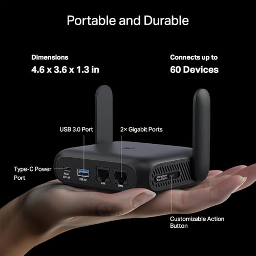 TP-Link Roam 6 AX1500 Portable Wi-Fi 6 Travel Router Dual-Band | Easy Public WiFi Sharing | Hotel/RV/Travel Approved | Phone WiFi Tether | USB C 3.0 | Multi-Mode | OpenVPN, WireGuardยฎ | TL-WR1512X - Image 5