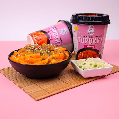 Good Seoul Korean Rice Cake Topokki Carbonara Flavour • Spicy, Sweet and Delicious, 4 oz ℮ 113 g
