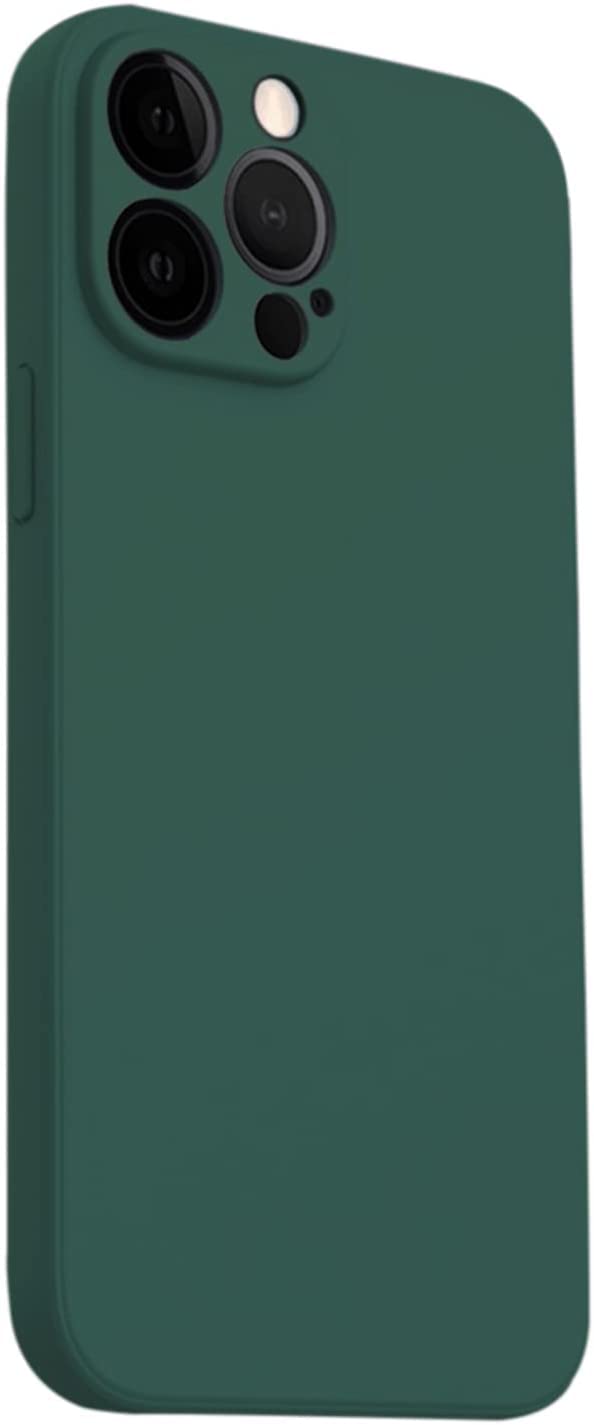 SM-Donewell iPhone 13 Mini Shockproof Silicon Case, Soft Rubber Anti-Scratch Cover - Emerald Green