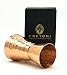 Cretoni Copperlin Pure copper Hammered double-sided Jigger Shot Glass (1oz. / 2oz.) - Perfect for Cocktails, Whiskey, Gin, Rum, Vodka, and Tequila shots