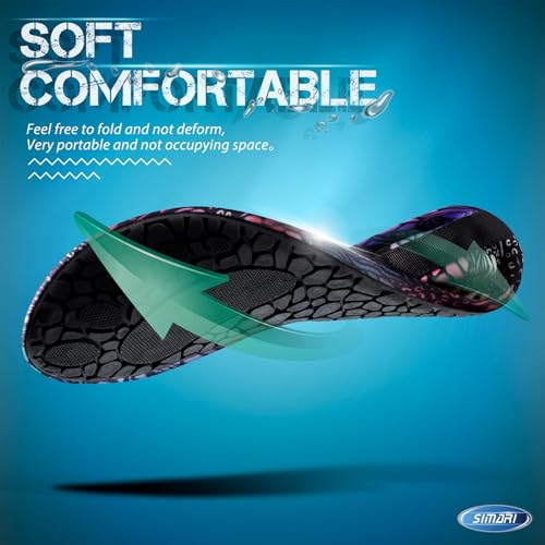 Image of SIMARI Water Shoes for Women Men Swim Aqua Socks Beach Pool Essentials Barefoot Surf River Boat Kayak Sea Yoga Sand Exercise Sport Accessories Breathable Quick-Dry Adult Youth Kid Size SWS001