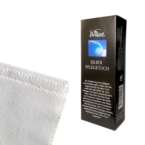 Brillant Silber-Pflegetuch 35 x 55 cm Silber & Versilbertes | Spezial-Imprägnierung | Anlaufschutz