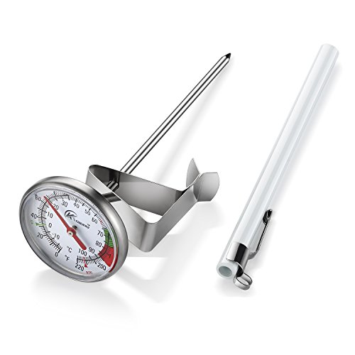 Comparison: Best Milk Frothing Thermometer 3 KT THERMO Instand Read 2-Inch Dial Thermometer,Best for The Coffee Drinks,Chocolate Milk Foam