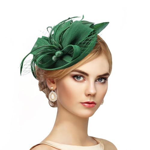 Tea Party Derby Hat for Women - Fascinator with...