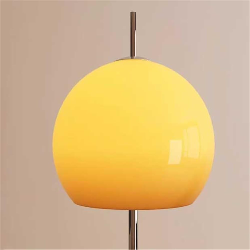 Lampa podłogowa Okrągła lampa podłogowa do sypialni, salonu, biura, ściemnialna LED ze zdalnym przełącznikiem nożnym
