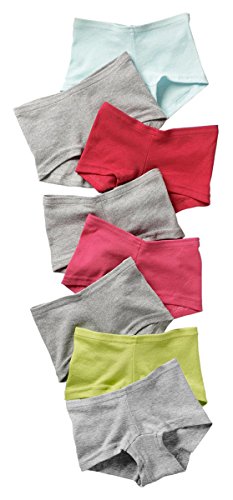 Hanes Girls Boyshort (Pack of 8), Assorted, 4