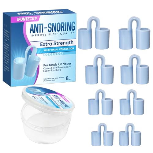 Nasal Dilator, Anti Schnarch Nasenspreizer, Schnarchstopper Anti-Schnarch-Geräte Schnarchen stoppen Verbessern den Schlaf, 8 Stück