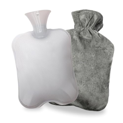BIAOQINBO Borsa Acqua Calda 2L con Copertura Morbida