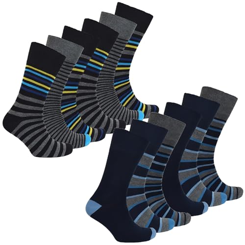 Chaussettes en bambou extra larges sans élastique pour homme sensible