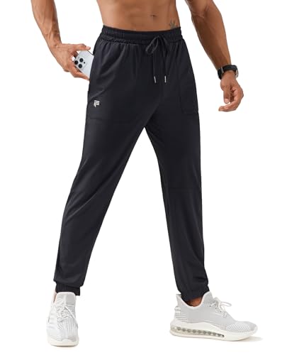 Mens Joggers with Zipper Pockets Lightweight Athletic Workout Sweatpants Quick Dry Tapered Track Pants for Running2