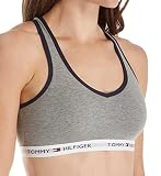 Tommy Hilfiger Women's Cotton Lounge Bralette Bra ; Grey Heather; Small