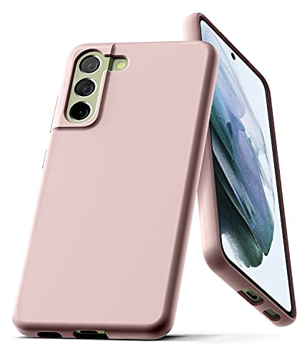 Coque silicone Galaxy S21 FE rose protection intégrale microfibre Goospery