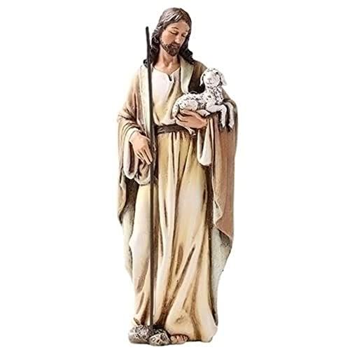 Good Shepherd Lamb Holy Statue Jesus Christ Protection 6 Inch Statue Religious Gift by Religious Gifts