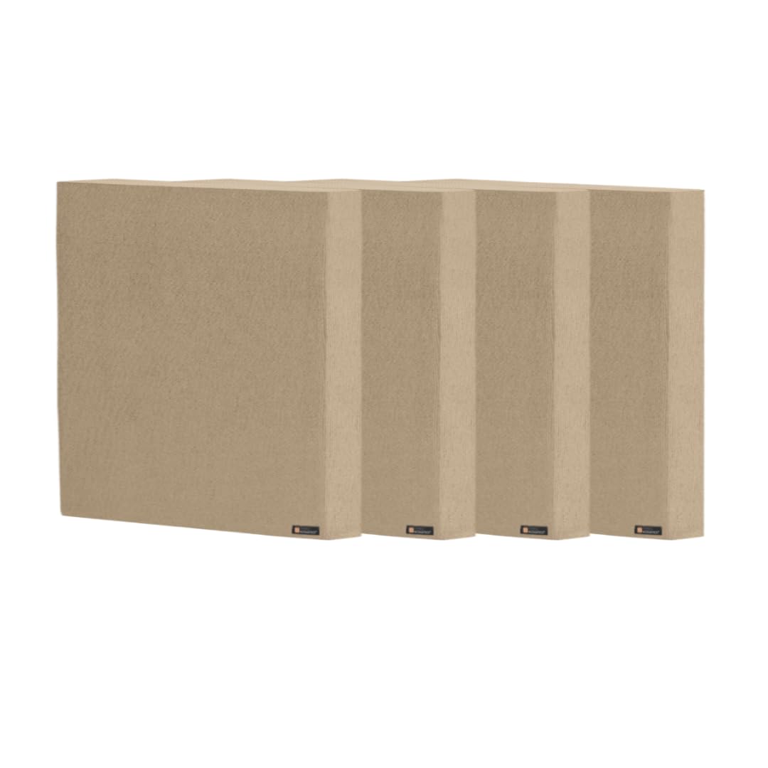 Timber Acoustics® Absorb Blocks | Rockwool® | Pine-wood | Acoustics & Soundproofing [SET OF 4] NRC > 0.90 (2' x 2' x 2") (camel)-image-25