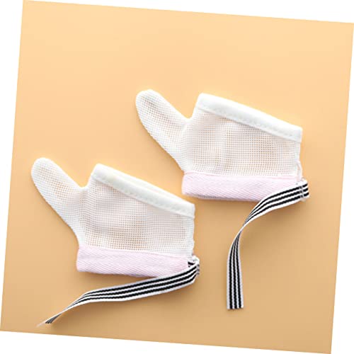 ERINGOGO 2pairs Breathable Glove Boys and Girls Suck Glove Sucking Guard for Toddlers Prevents Nail Biting Comfortable Fit3