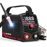 YESWELDER 125Amp Mini Stick Welder Large LED Display with Lift TIG Torch, IGBT ARC Welding Machine, 110V Hot Start Portable MMA Welder Machine, Arc force