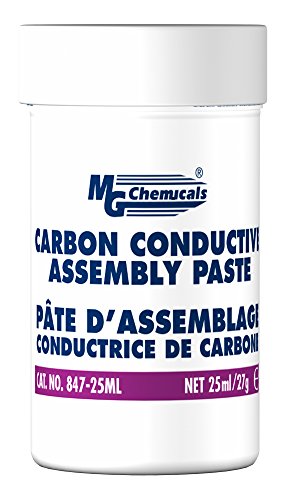 MG Chemicals 847-25ML Carbon Conductive Assembly Paste, 1 oz Jar, Black