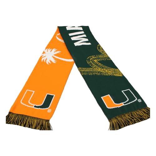 SportsScarf Official 2026 College Football Playoff National Championship Game Miami Hurricanes Knitted Scarf 1-19-2026, LLC