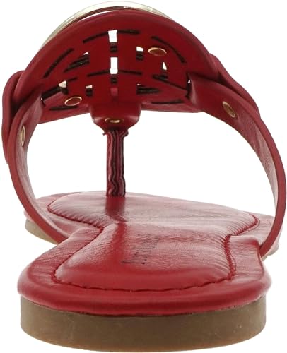 Image of Pierre Dumas Women's Medallion Vegan Slide Thong Flip Flop Flat Sandal