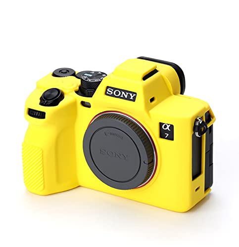 Funda para cámara Sony Alpha 7 IV de silicona amarilla miniatura 3