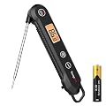 TempPro Digital Instant Read Meat Thermometer for Grilling Waterproof Kitchen Food Thermometer with Calibration Backlight Baking Bread Candy Thermometer Cooking Tools Utensils (Previously ThermoPro)