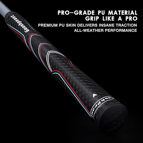 Goashpeaot Polyurethane Golf Grips Pack of 13 with Regripping Kit,Advanced Texture Control Non-slip for All-Weather Conditions Golf Club Grips,Comfortable Tackiness Feel Golf Grips for Men