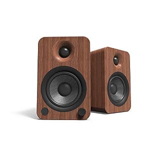 Enceintes Actives HiFi Bluetooth Kanto YU4 Noyer Vendues par Paire - Les Beatles, Paul McCartney, John Lennon, RIngo Starr, George Harrison