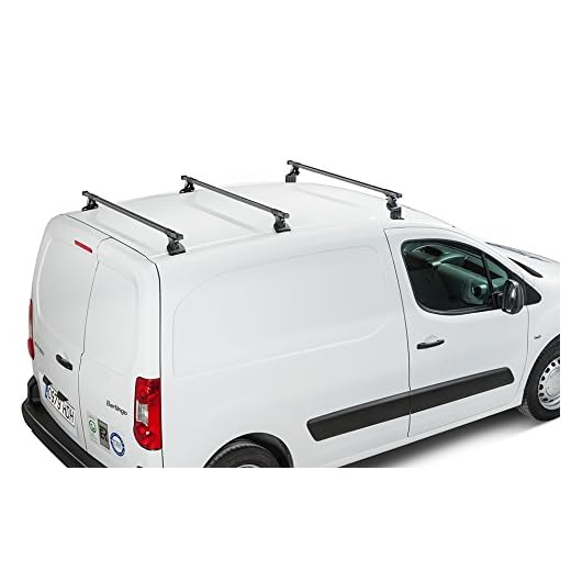 Cruz Baca para Cargas Pesadas Peugeot (2008-actualidad), Sistema de 3 Barras de Acero, 76,2 x 50,8 cm