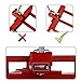 Lawn Tractor Lift, 45° Tilt Adjustable Universal Lawn Mower Lift, 800 Lbs Capacity Lawn Tractor Lifter, Easy Lawn Mower Lift for Cleaning Aid (Red)