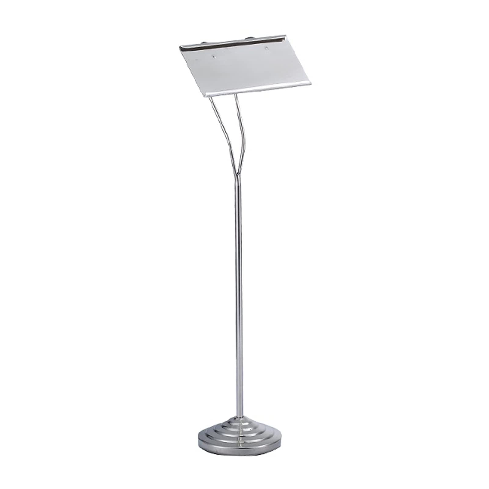 Elegante soporte para tarjetas de visita de acero inoxidable, elegante estante de mesa y soporte para menú, organizador de escritorio profesional para uso doméstico y de oficina, diseño duradero y