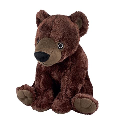 EcoBuddiez - Braunbär von Deluxebase. Kleine weiche Plüschtiere aus recycelten Plastikflaschen. Umweltfreundliches Kuschelgeschenk für Kinder und niedliches Kuscheltier für Kleinkinder.