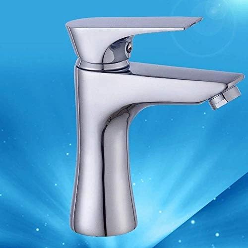Mitigeur de salle de bain anti-éclaboussures robinet chrome eau chaude - 5