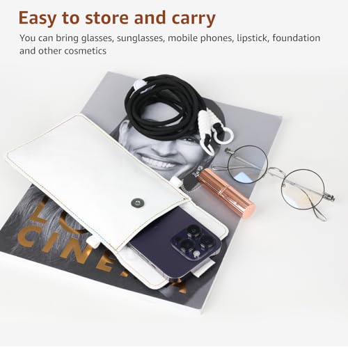 Image of MINI Corss-bady Eyeglasses Bag - Fashion Storage for Sunglasses, Eyewear,Compatible with Phone, Makeup