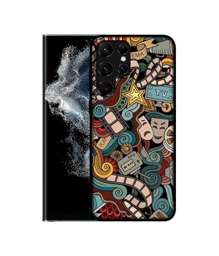 Image of Movies Design Premium 2D Printed Metal Back Case Cover for Samsung Galaxy S22 Ultra 5G