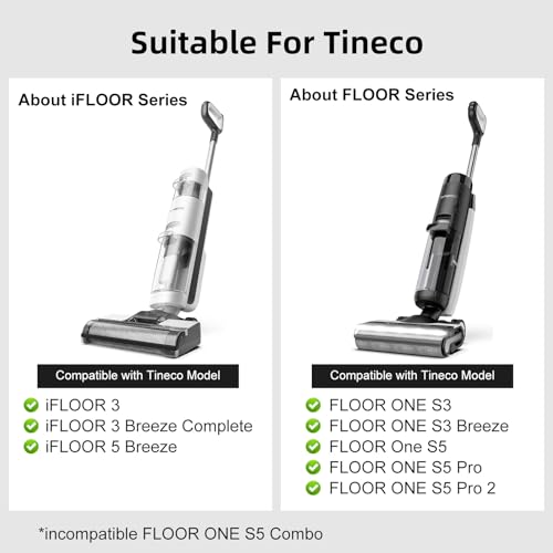 Image of Nukisa Vacuum Filter Replacement Compatible with Tineco iFloor 3, Floor ONE S3 & Floor ONE S5, Floor ONE S5 Pro Cordless Vacuum Cleaner, The Accerssorise Parts is 6 Packs Replacement Filters
