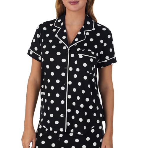 Image of kate spade new york Short Sleeve Cropped Pant PJ Set