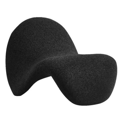Sillón Curvo Piel Sintética Negro