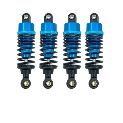 Amortiguadores de aluminio Tamiya TT-02 1/10 RC piezas de repuesto azul 4 uds